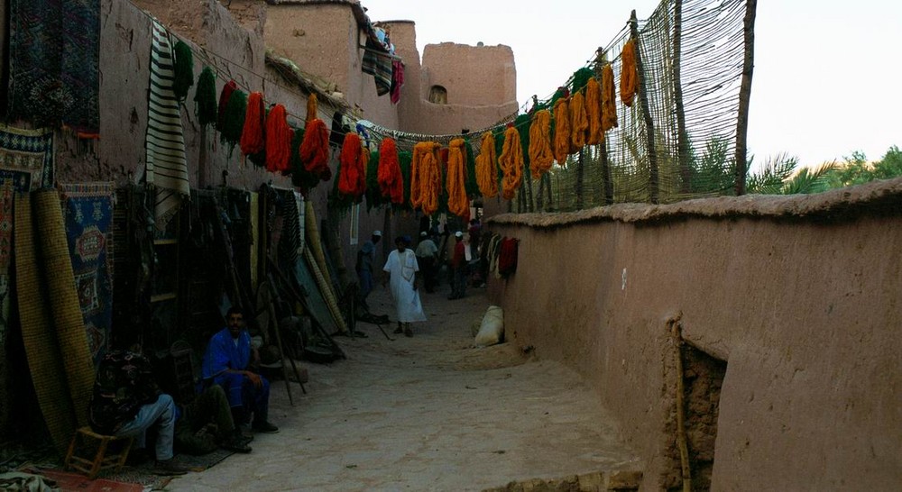 bei den Färbern in Marrakech