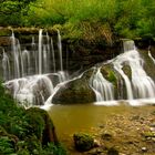 Bei den Geratser Wasserfälle im Allgäu