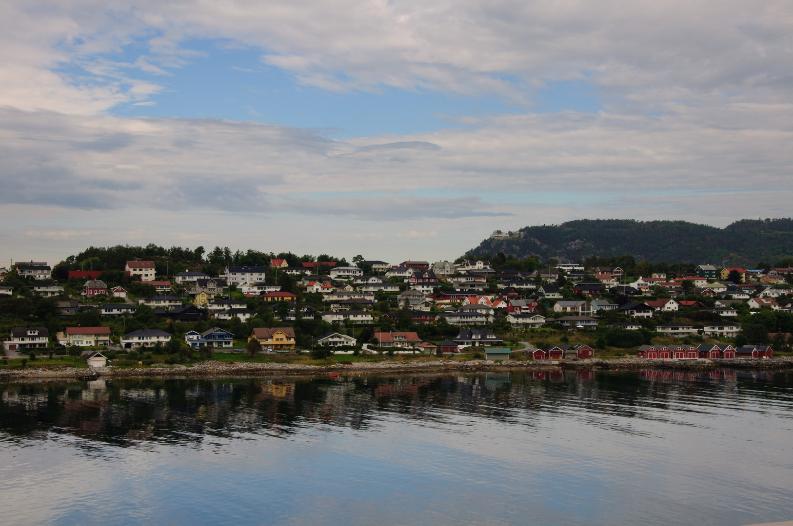 Bei der Ausfahrt aus Alesund