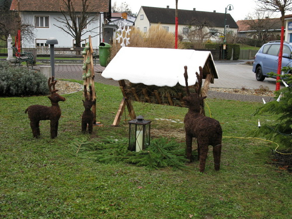 Bei der Futterkrippe