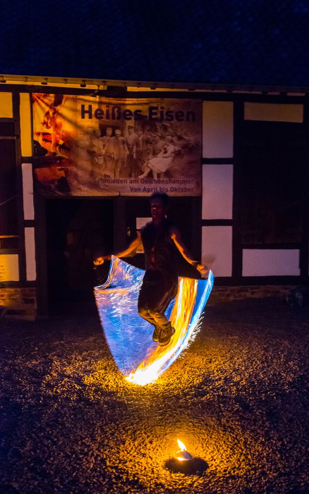 bei der "Nacht des offenen Schmiedefeuers"