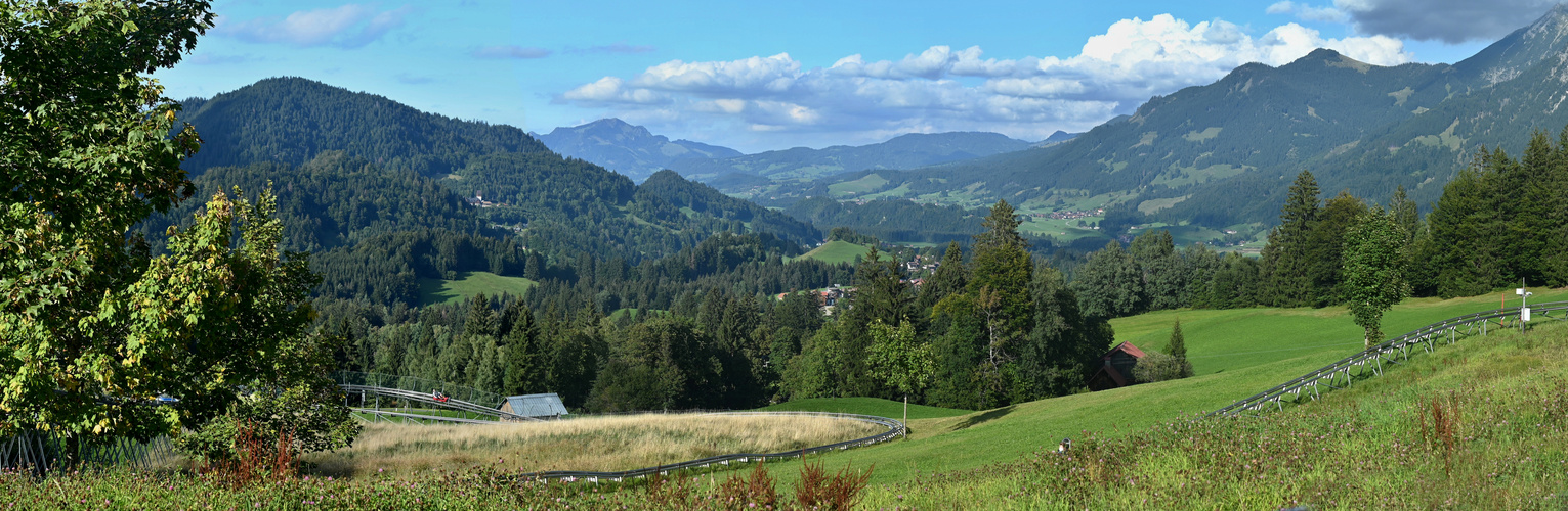 Bei der Sommerrodelbahn