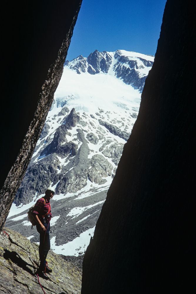 Bei der Überschreitung der Gelmerspitzen VII-V (1) (Dia von 1974, gescannt)