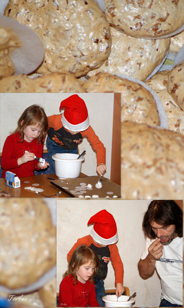 *bei der weihnachtsbäckerei *