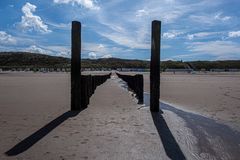 Bei Ebbe am Strand