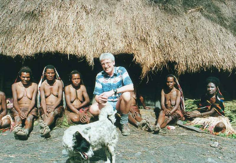 Bei einem Dani- Stamm im Hochland von Irian Jaya