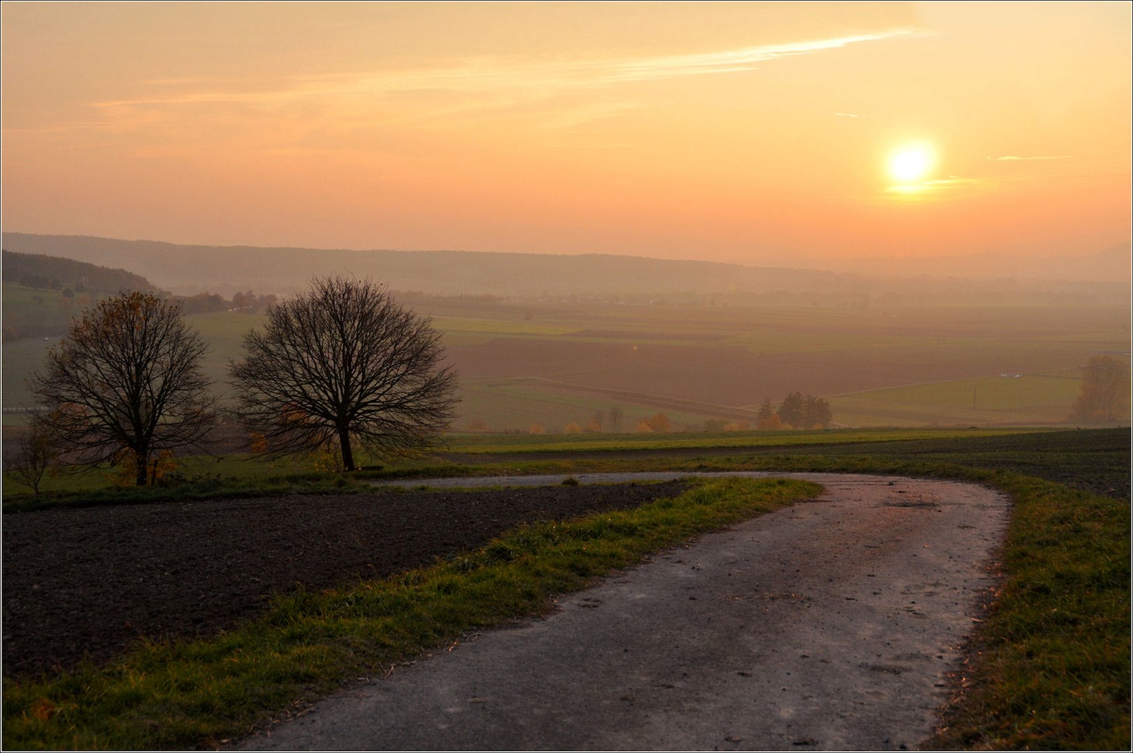 bei einem  Spaziergang