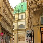 Bei einem spaziergang durch die "Innere stadt" in Wien, sieht man hier die Peterskirche