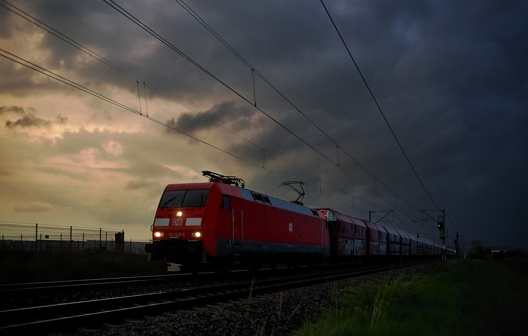 Bei einsetzendem Regen