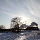 Bei eisiger Kälte und eisigem Wind