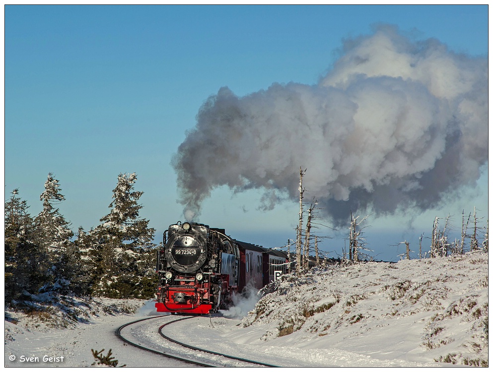 Bei etwas Schnee auf dem Brocken