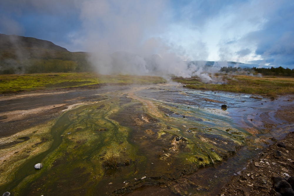 Bei Geysir morgens