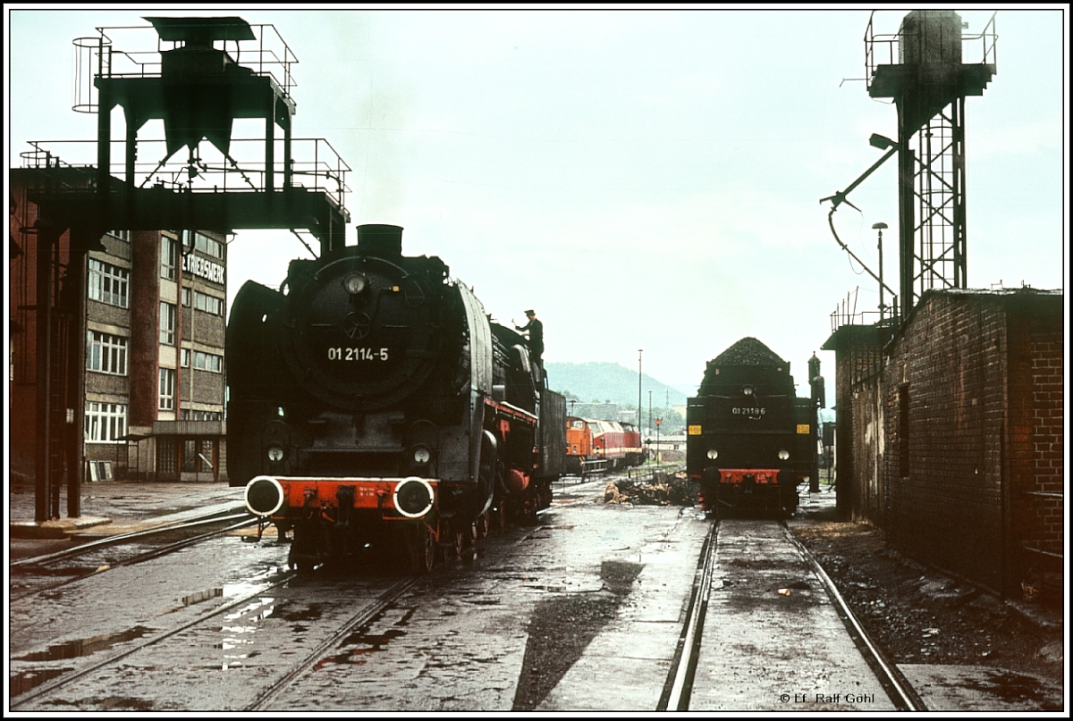 Bei jeden Wetter immer im Dienst Loks und Eisenbahner 