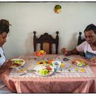 bei Kubanern zu Hause, eingeladen zu einem wunderbaren Essen in wunderbarer Gesellschaft