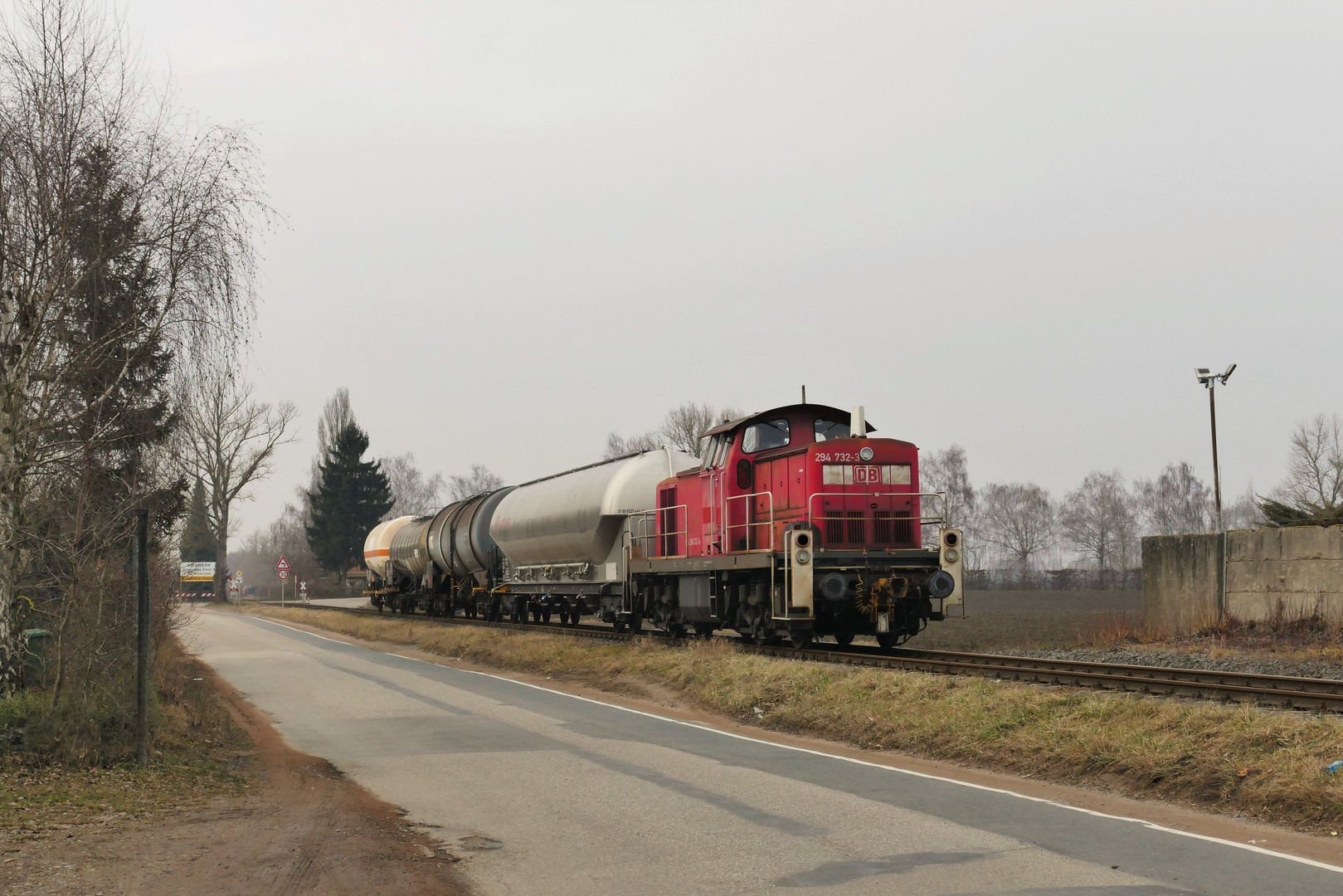 Bei Lampertheim im Anschlußgleis