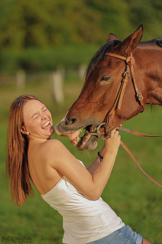 Bei mir darf beim Shooting auch gelacht werden! :-)