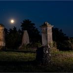 Bei Mondschein auf dem Friedhof