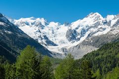 Bei Morteratsch_im Hintergrund der Morteratsch-Gletscher