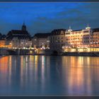 Bei Nacht am Rhein in Basel I