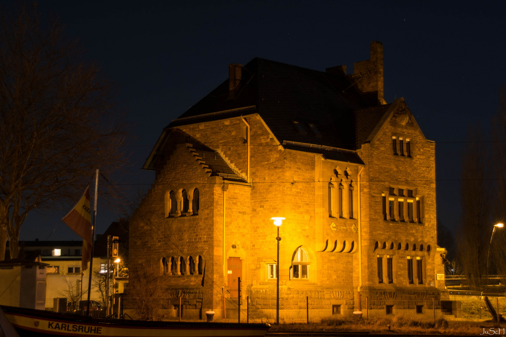 ...bei Nacht am Rheinhafen.... mit Langzeitbelichtung