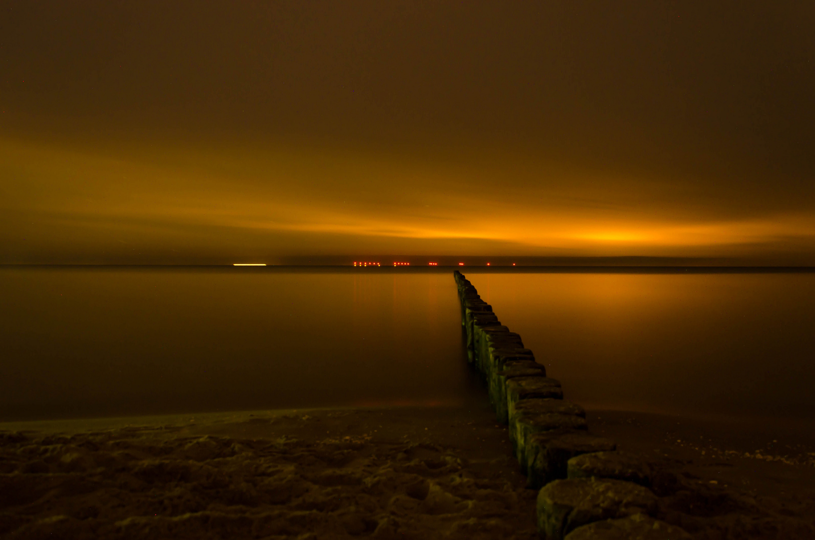 Bei Nacht aufs Meer