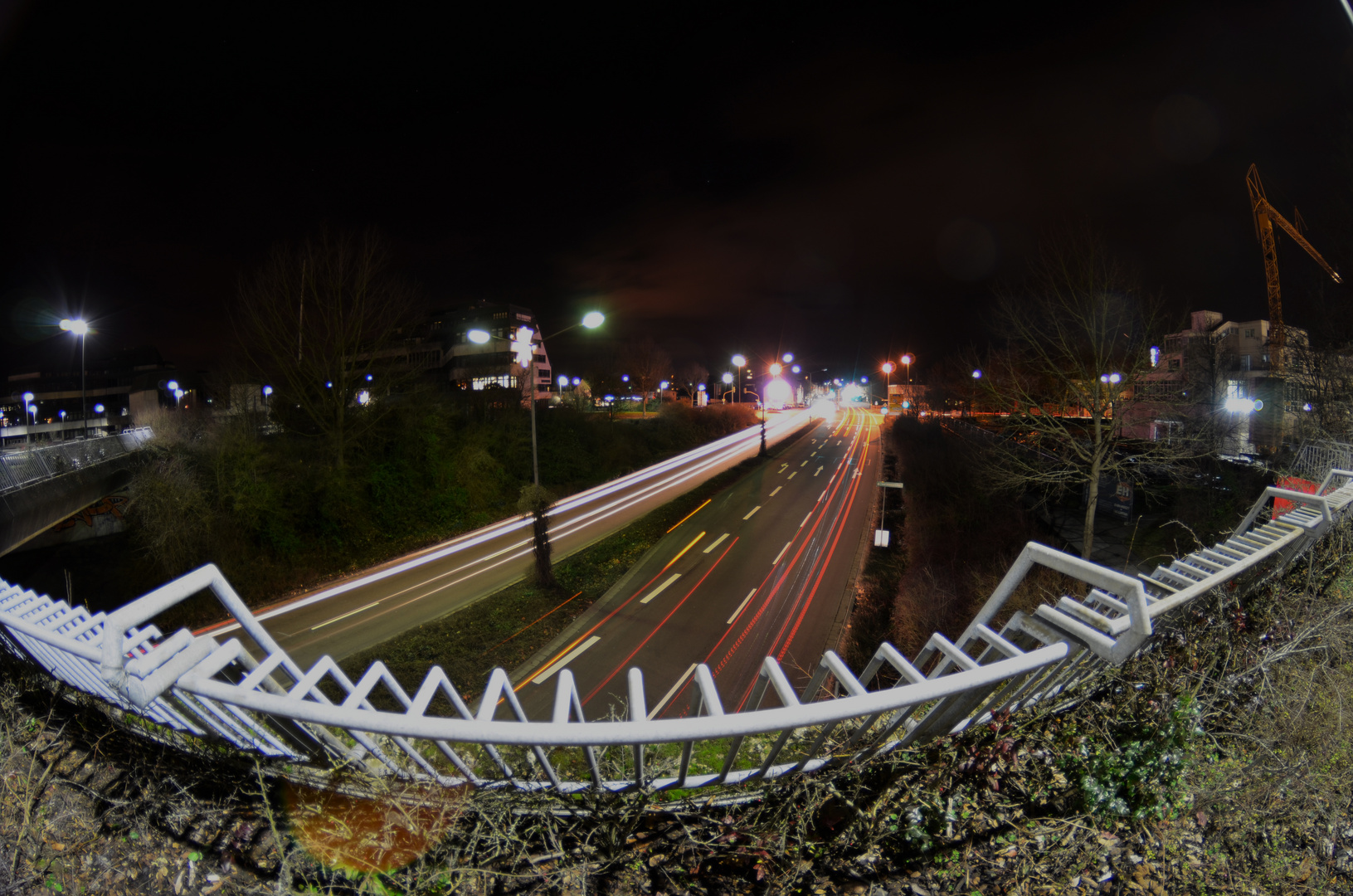 bei Nacht mit Fisheye