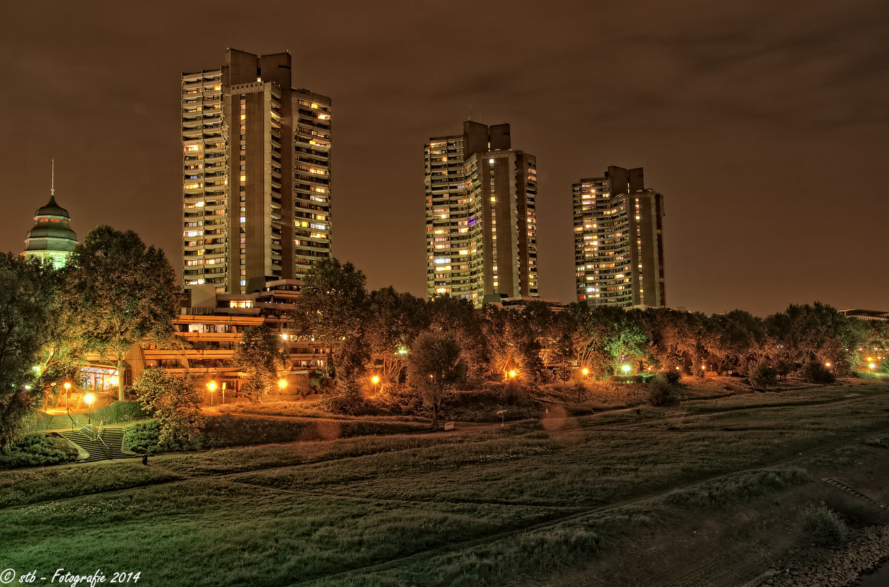 Bei Nacht Wohnblock