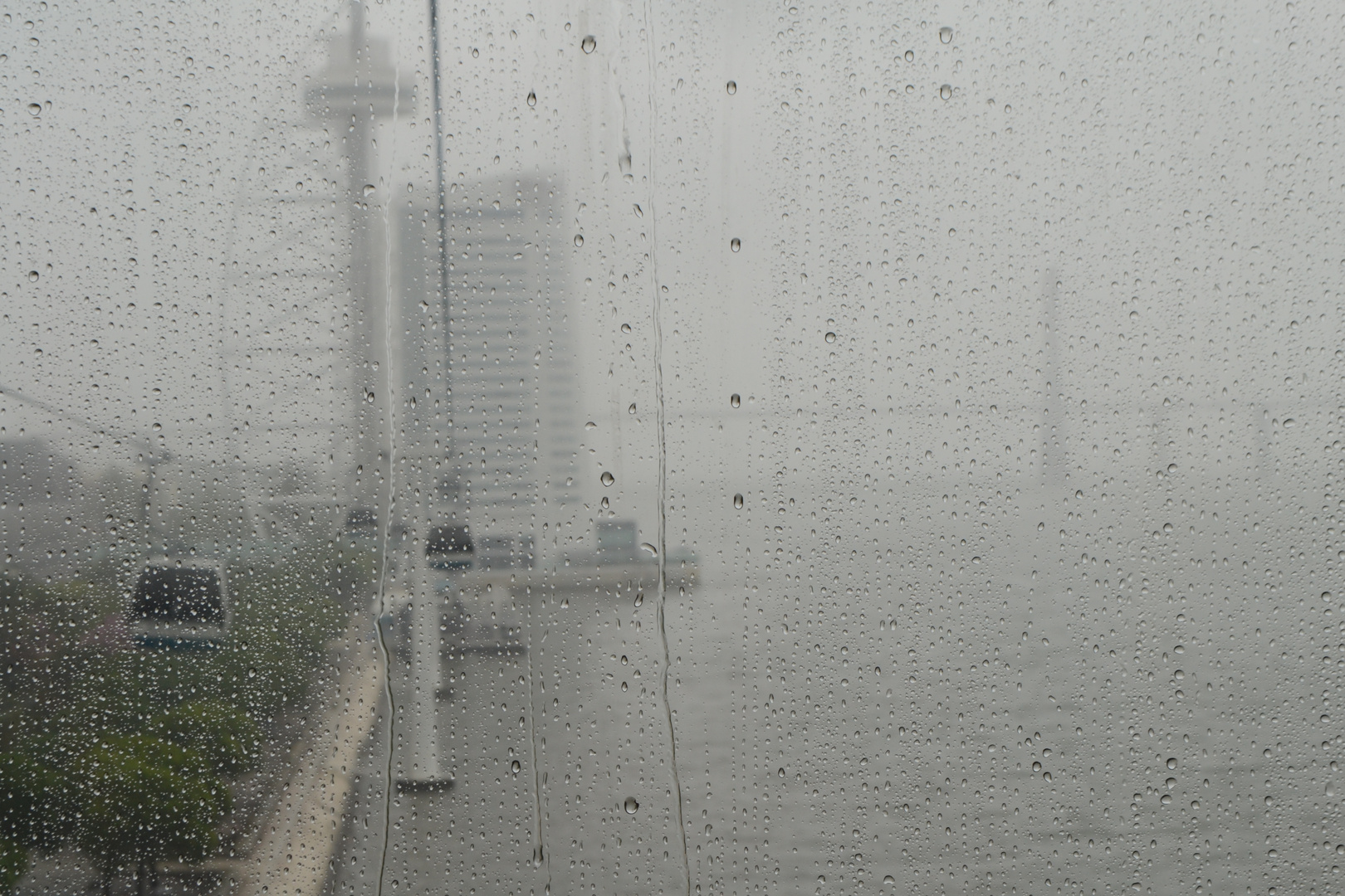 bei Regen in der Luft