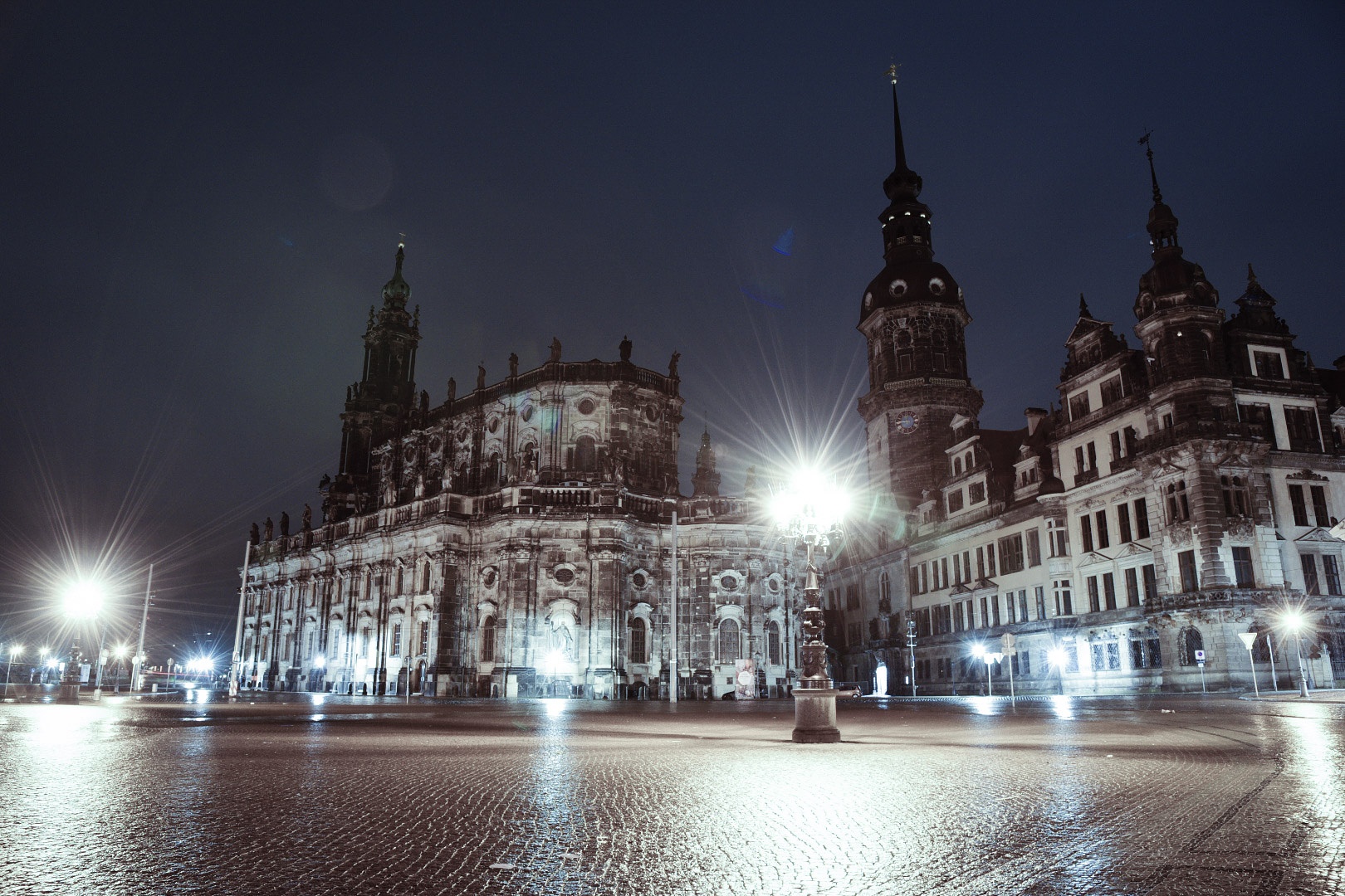 Bei Regen in der Nacht