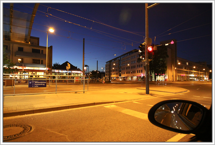 Bei Rot an der Ampel