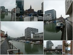 bei schietwetter im rheinauhafen . . .