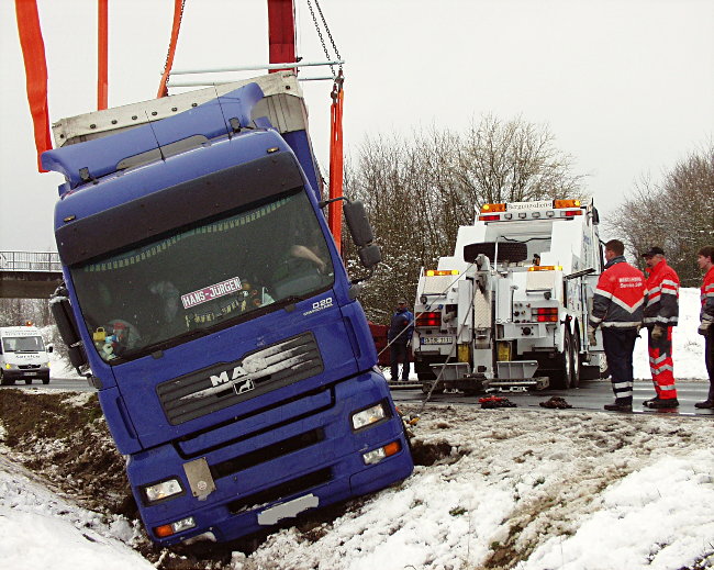 "Bei Schneematsch in den Graben..."