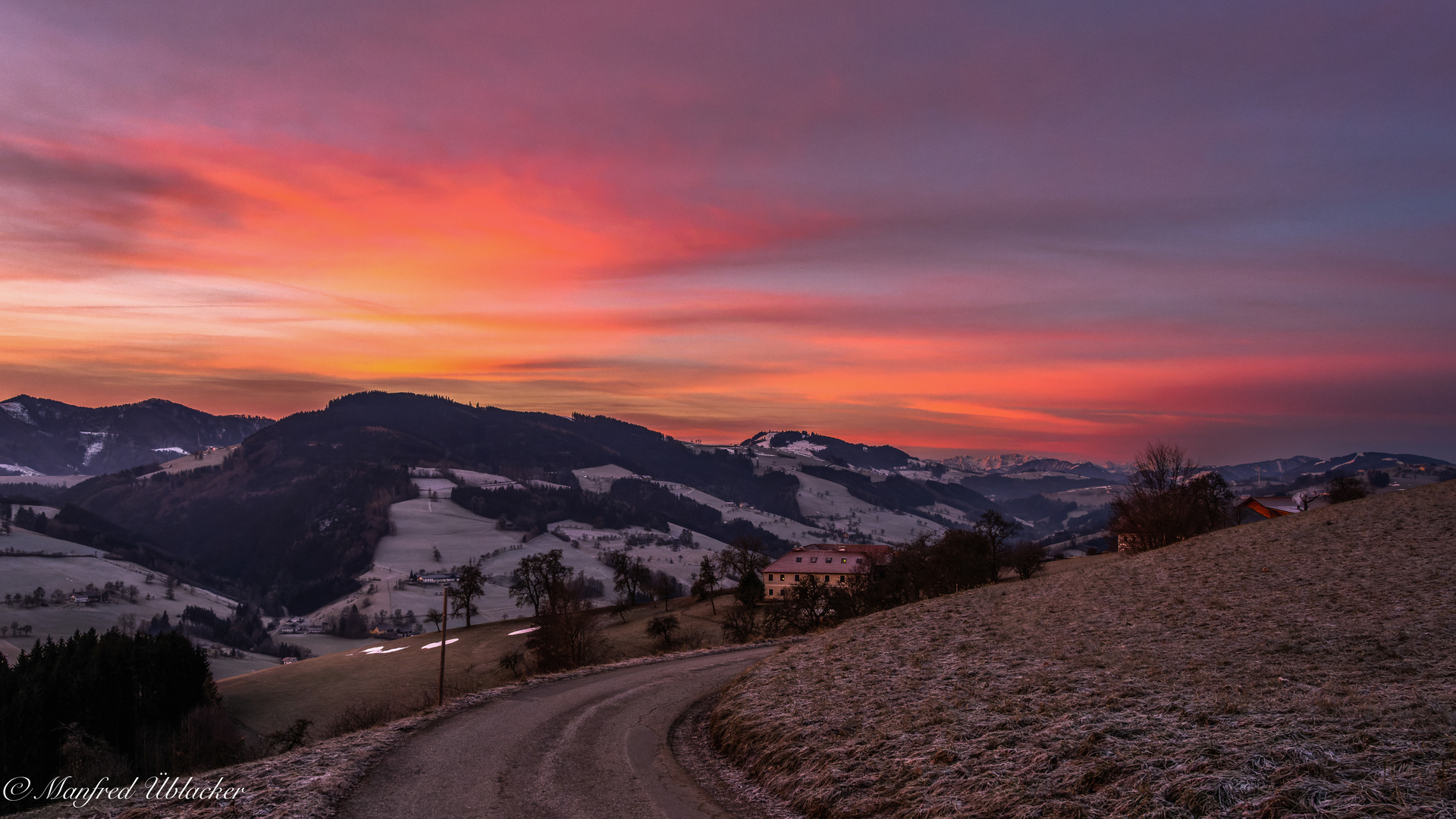 bei Sonnenaufgang ...