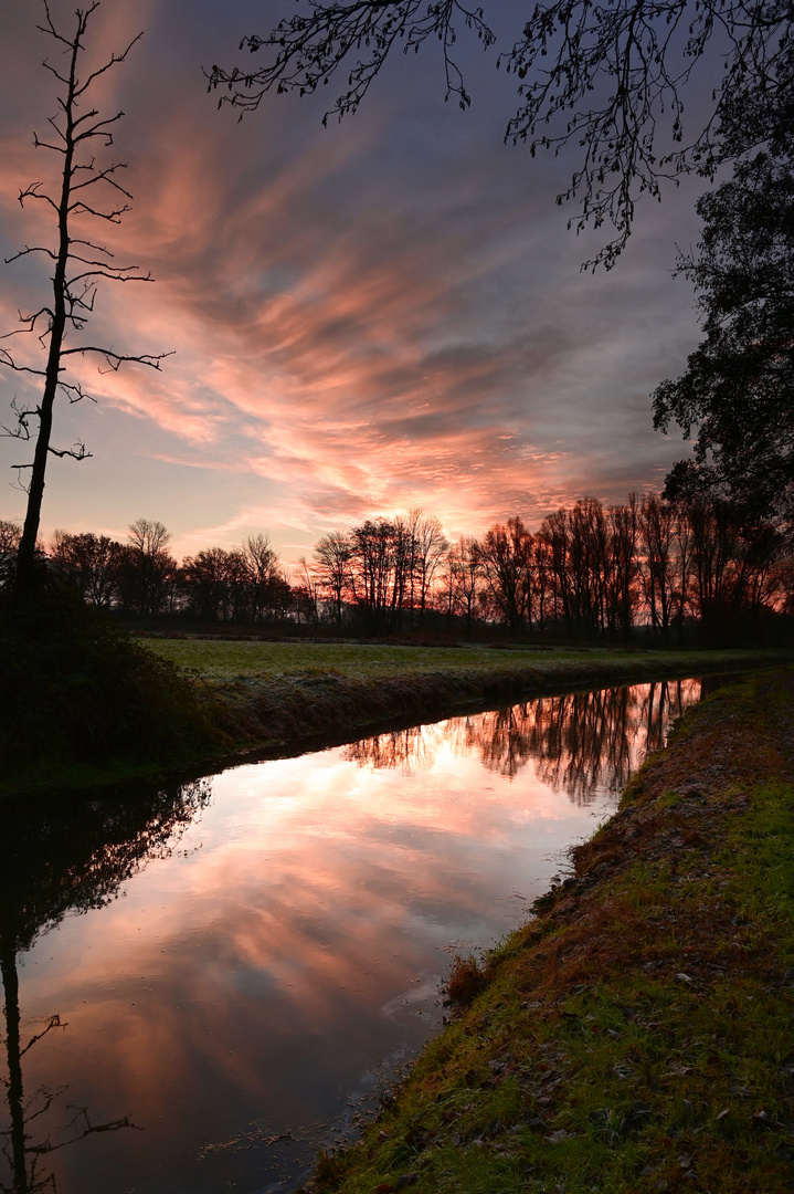 Bei Sonnenaufgang