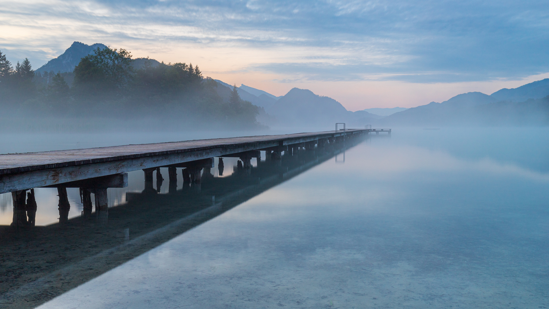 Bei Sonnenaufgang am Fuschlsee