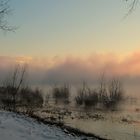 Bei Sonnenaufgang am Rhein