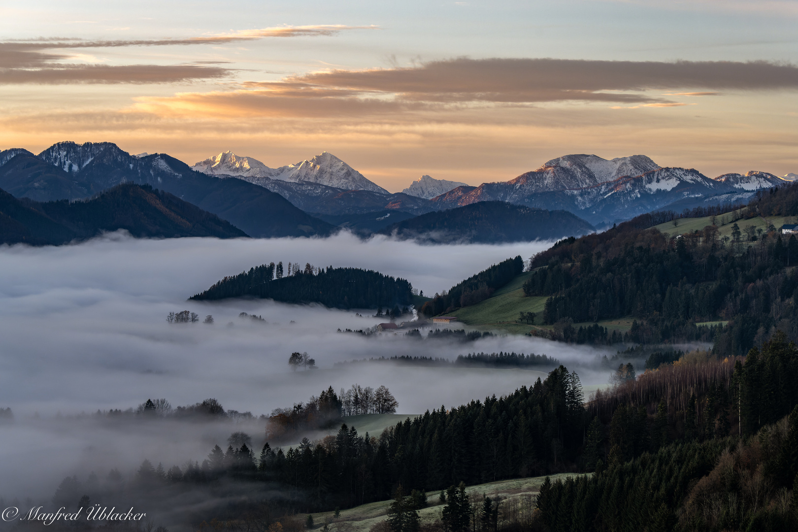 bei Sonnenaufgang ...