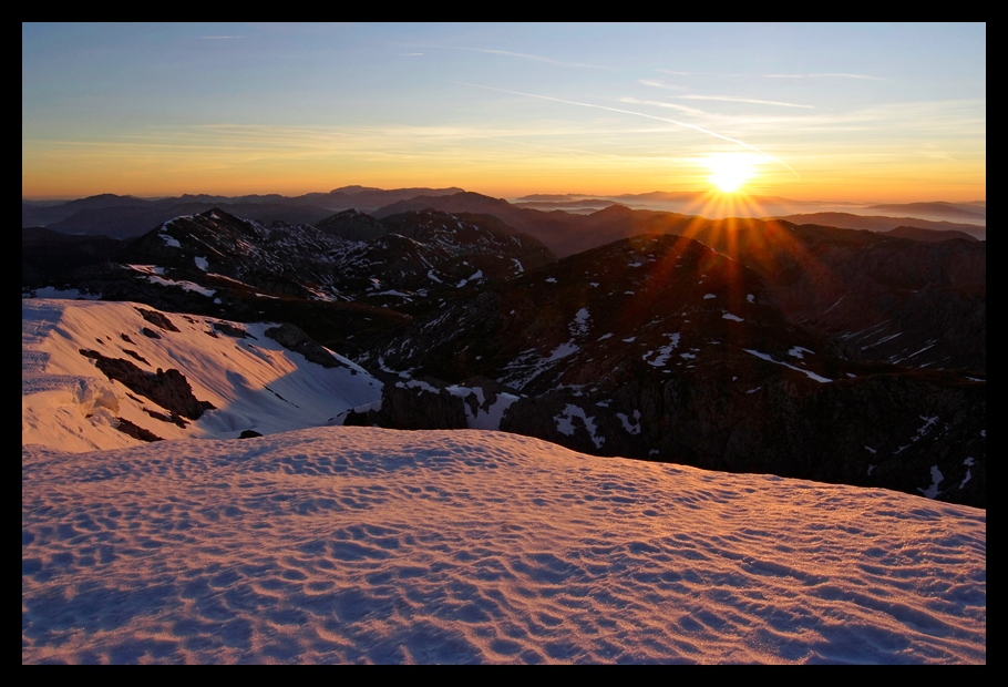 Bei Sonnenaufgang