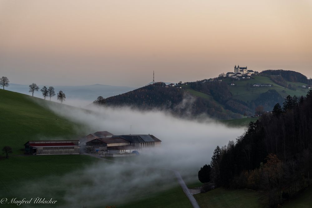 bei Sonnenaufgang ...