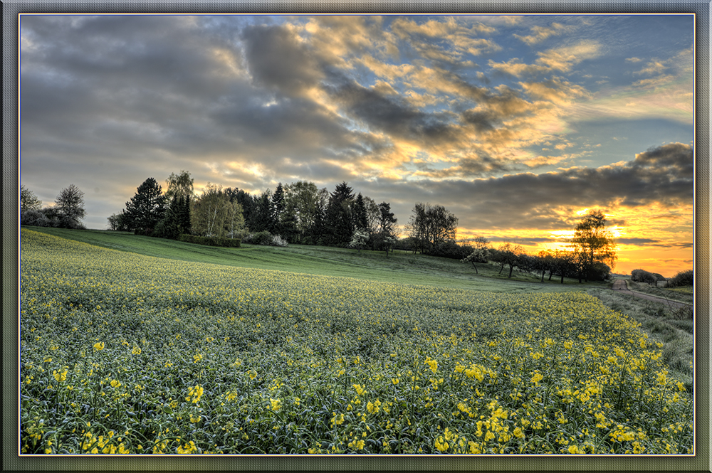 bei Sonnenaufgang