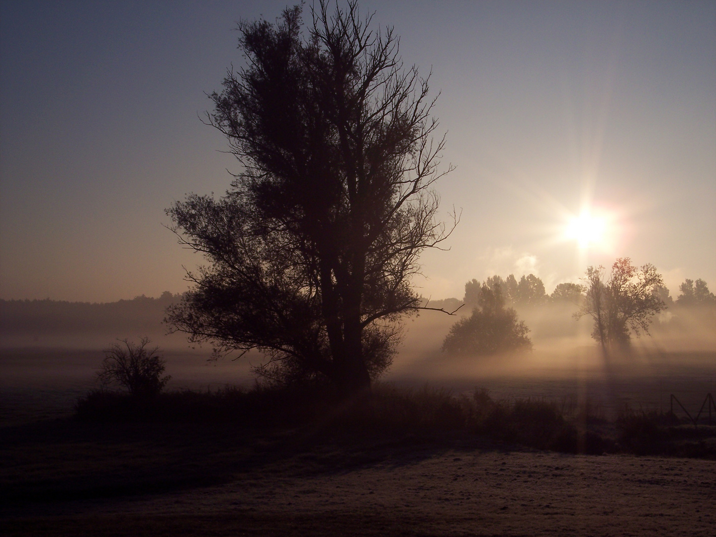 Bei Sonnenaufgang