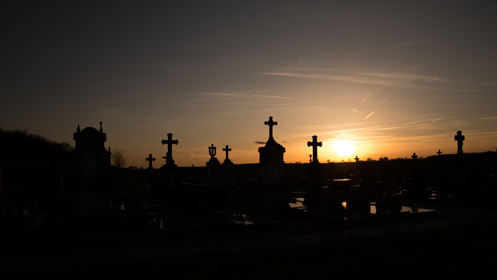 Bei Sonnenuntergang