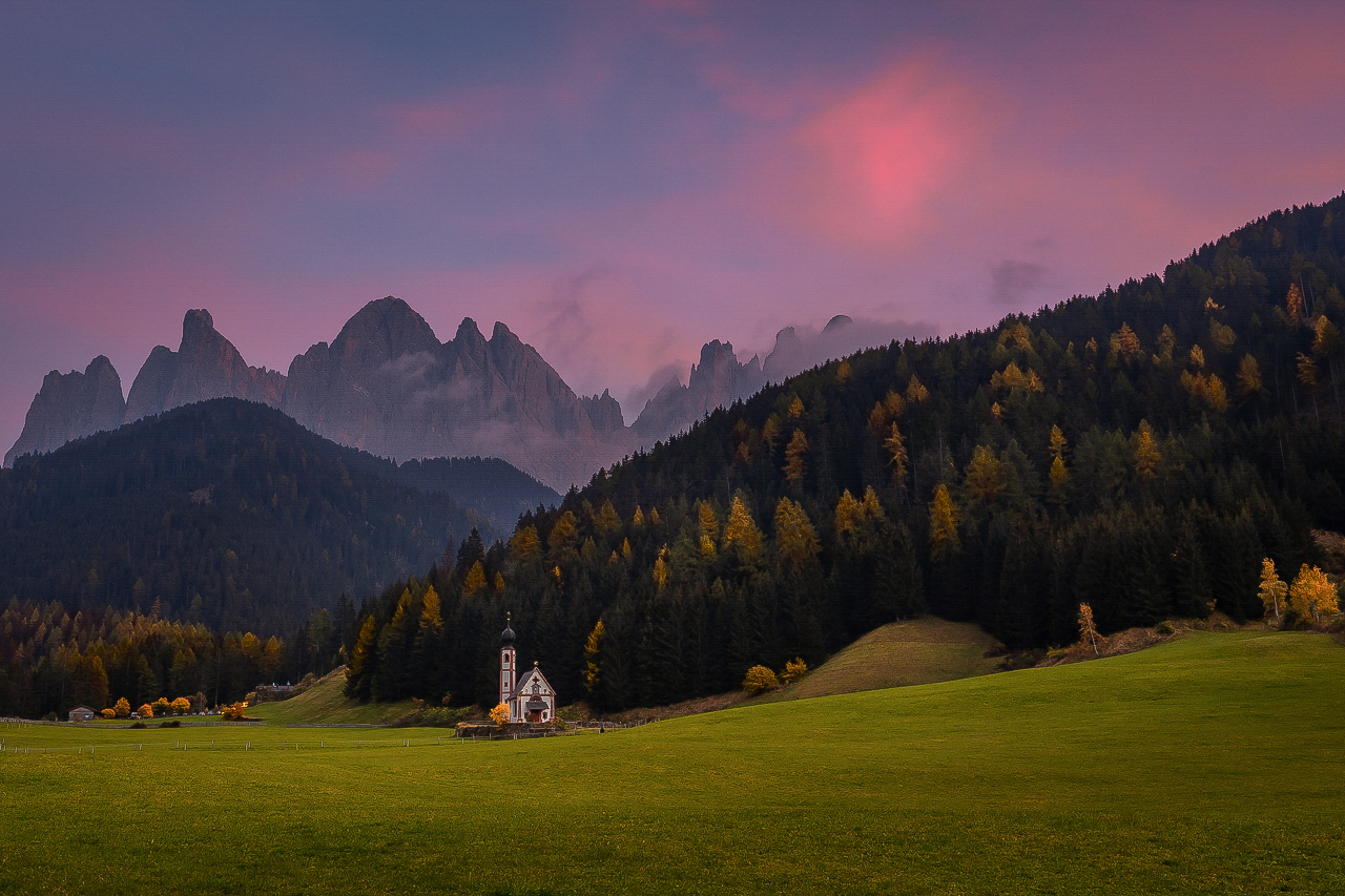 Bei Sonnenuntergang