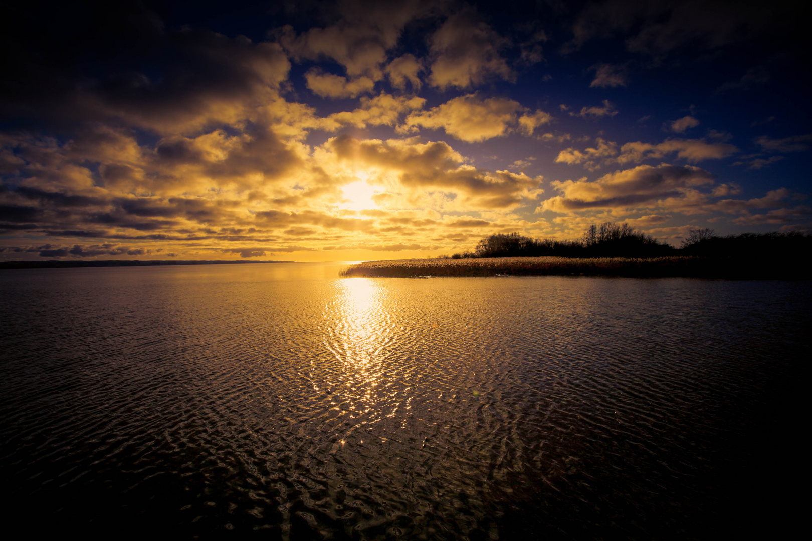 Bei Sonnenuntergang