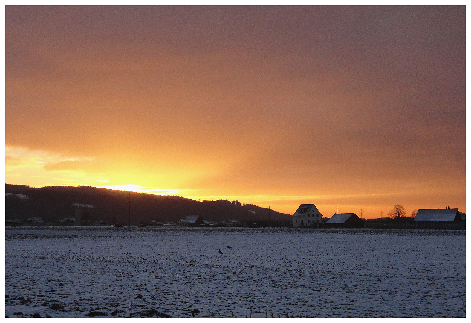 bei Sonnenuntergang