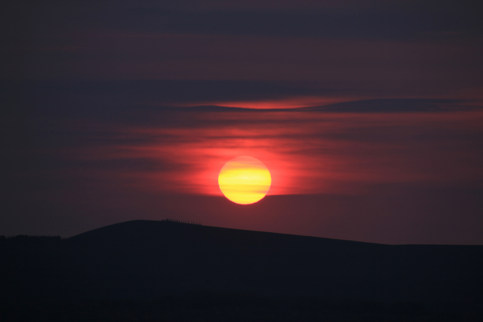 Bei Sonnenuntergang