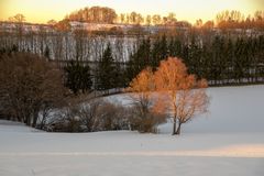 Bei Sonnenuntergang