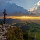 Bei Sonnenuntergang auf dem Schober