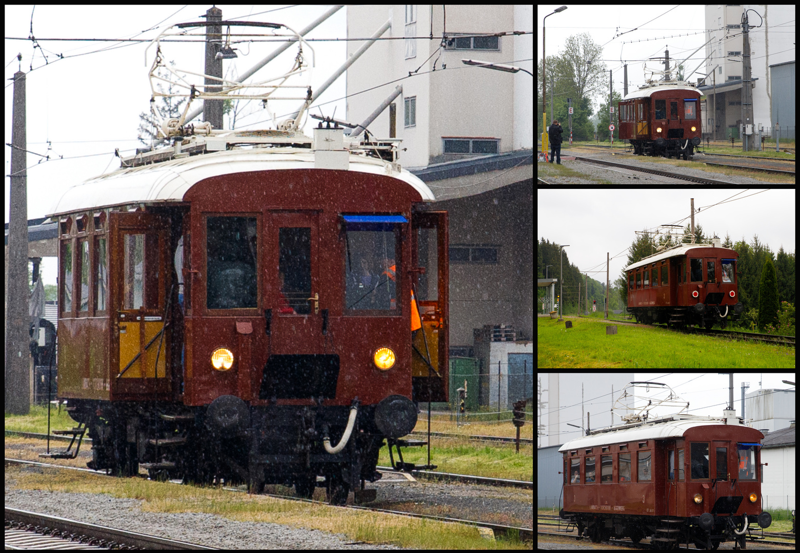 Bei strömenden Regen mit dem ET 24.101 nach Stadl Paura