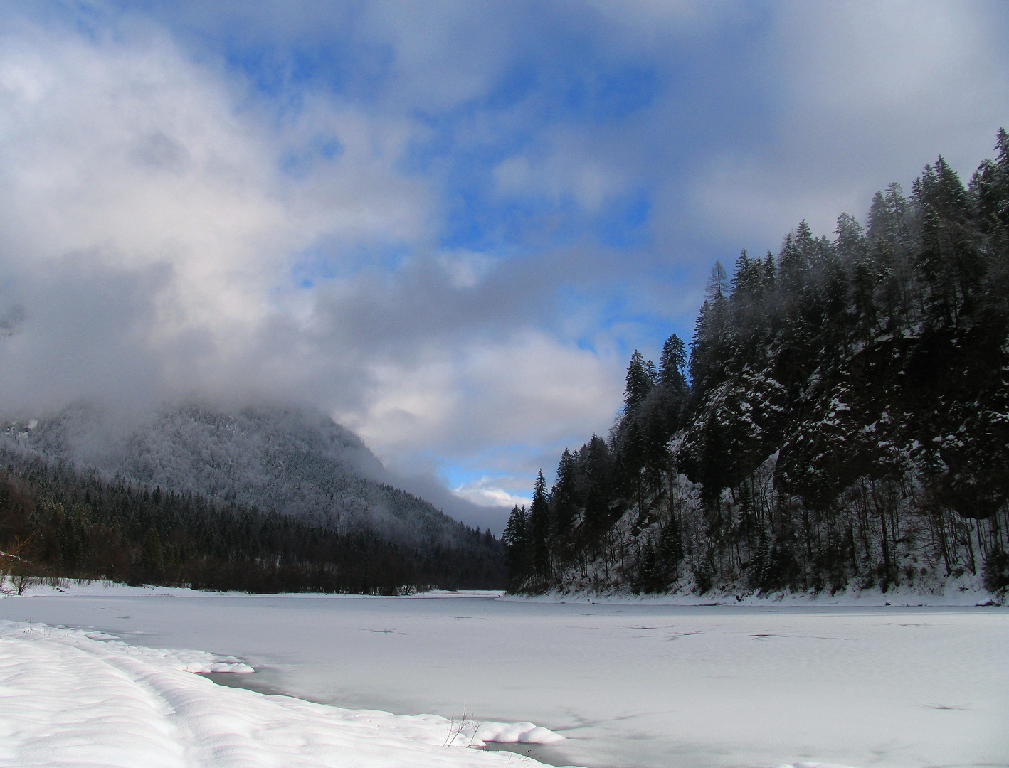 Bei uns is mit dem Schnee nix